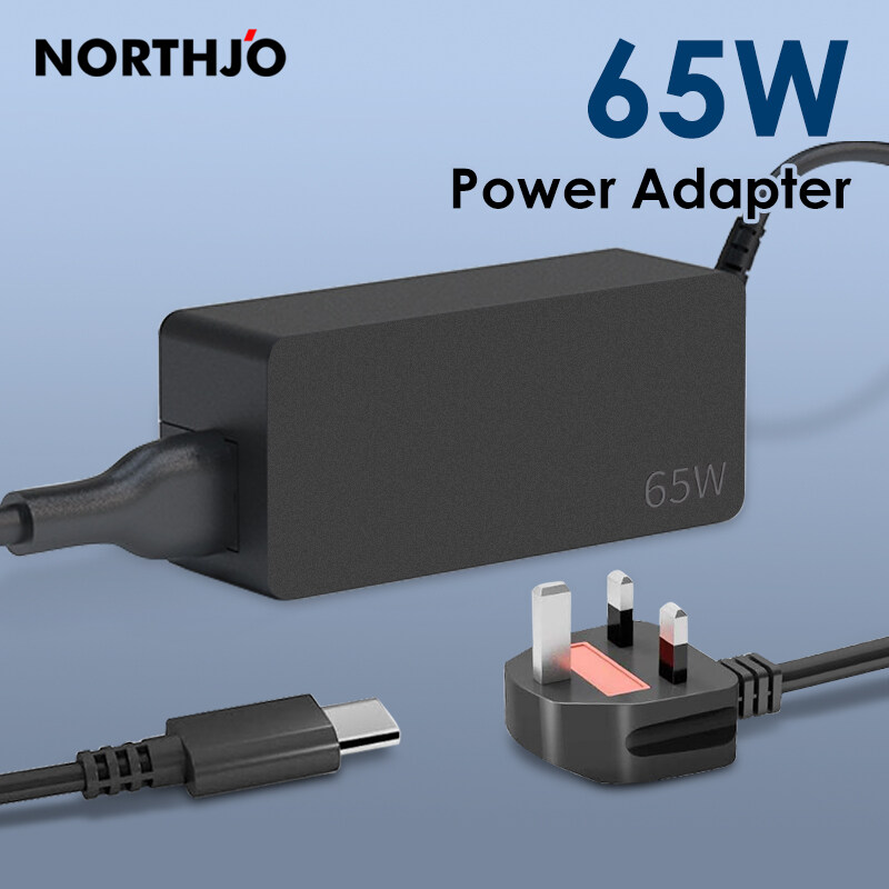 NORTHJO 65W USB C PD Charger Power Adapter Type C Laptop Charger for Lenovo Yoga ThinkPad HP Spectre Nintendo switch  iPad Pro Tablets Mobile Phone SAMSUNG Huawei Xiaomi Surface Pro 7 - US / UK / EU P