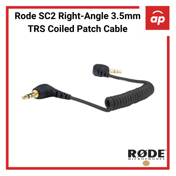 Rode SC2 Right-Angle 3.5mm TRS Coiled Patch Cable