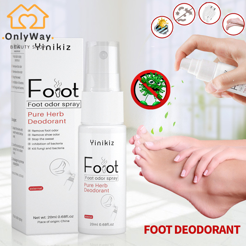 Foot Odor Spray Antibacterial Deodorant Powder Anti Itch Sweat Odor Feet Athletes Foot Liquid Anti-Fungi Shoe Sock Feet Care