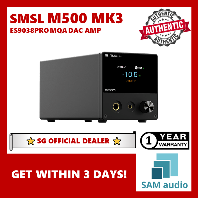 [?SG] SMSL M500 MKIII (M500 MK3) MQA ES9038PRO DAC AMP