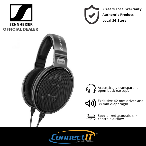 Sennheiser HD650 Over Ear Headphones Open Back For Audiophiles Headphones - 2 Years Local Warranty
