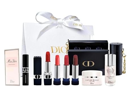 Dior Minaudiere Rouge Lipsticks and Mini Cell Energy Skincare Holiday Gift Set Limited Edition